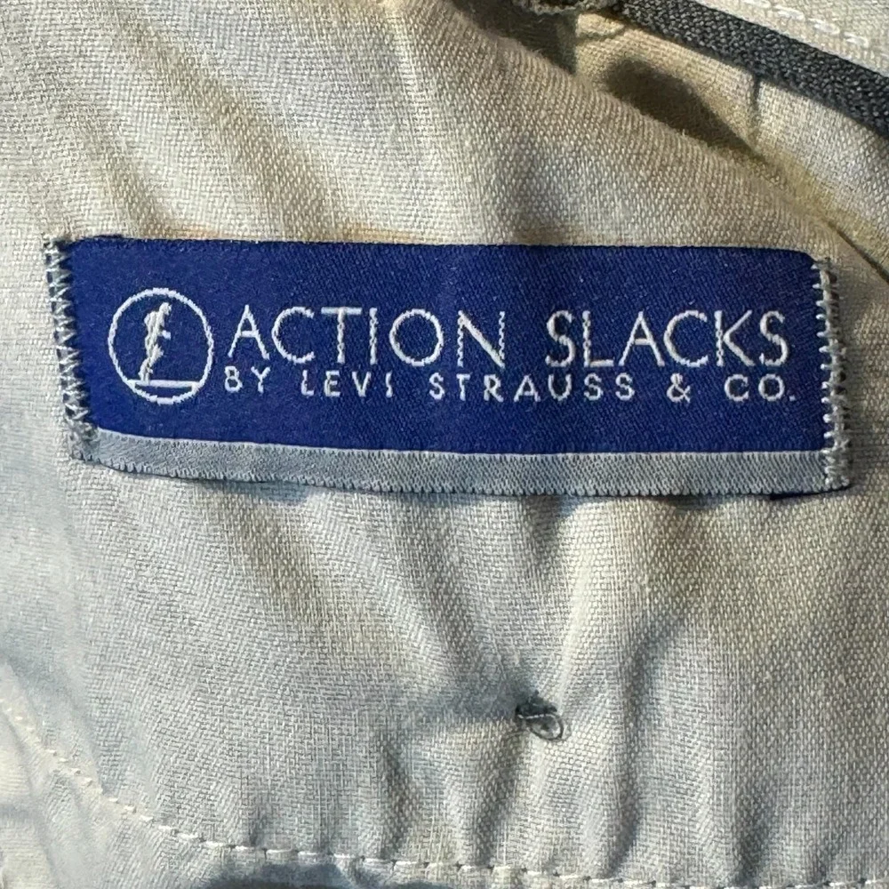 Levi's Men's Dress Pants Vintage‎ Levi's Action Slacks  Straight Leg Gray 34X30